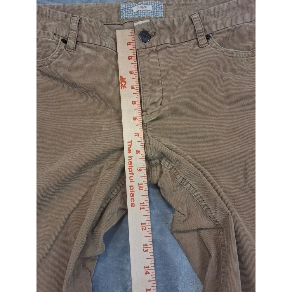 J Crew Womens‎ 33R 35x 31.5 Corduroy Tan Brown Casual Office Bootcut Pants